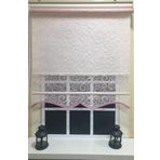 Storburada STB2015-V12 Çift Mekanizmalı Tül Pembe Ekru 70x200 cm Stor Perde