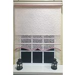 Storburada STB2015-V12 Çift Mekanizmalı Tül Pembe Ekru 80x200 cm Stor Perde