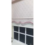 Storburada STB2015-V15 Çift Mekanizmalı Tül Pembe Ekru 100x260 cm Stor Perde