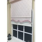 Storburada STB2015-V15 Çift Mekanizmalı Tül Pembe Ekru 180x260 cm Stor Perde