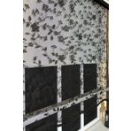 Storburada STB45248-V112 Çift Mekanizmalı Tül Ekru Siyah 100x200 cm Stor Perde