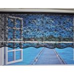 Storburada STB45248-V112 Çift Mekanizmalı Tül Ekru Siyah 70x200 cm Stor Perde