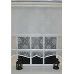 Storburada STB45252-V01 Çift Mekanizmalı Kirli Damask Tül Beyaz Ekru 130x200 cm Stor Perde