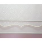 Storburada STB45252-V01 Çift Mekanizmalı Kirli Damask Tül Beyaz Ekru 80x200 cm Stor Perde