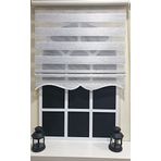 Storburada STB851-V-01 Zebra Çizgli Etek Dilimli Siyah 140x200 cm Stor Perde