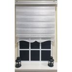 Storburada STB851-V-01 Zebra Çizgli Etek Dilimli Siyah 180x200 cm Stor Perde