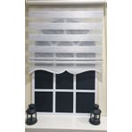 Storburada STB851-V-01 Zebra Çizgli Etek Dilimli Siyah 40x200 cm Stor Perde