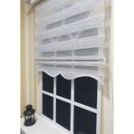 Storburada STB851-V-01 Zebra Çizgli Etek Dilimli Siyah 80x260 cm Stor Perde