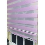 Storburada STB903 Zebra Organze Etek Dilimli Pembe Lila 100x260 cm Stor Perde
