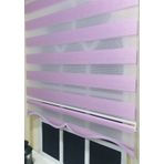 Storburada STB903 Zebra Organze Etek Dilimli Pembe Lila 170x200 cm Stor Perde