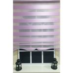 Storburada STB903 Zebra Organze Etek Dilimli Pembe Lila 30x200 cm Stor Perde