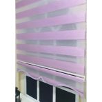 Storburada STB903 Zebra Organze Etek Dilimli Pembe Lila 40x200 cm Stor Perde