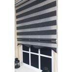 Storburada STB904 Zebra Organze Kırçıl Etek Dilimli Siyah 150x260 cm Stor Perde