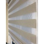 Storburada STB905 Zebra Organze Etek Dilimli Bej 190x200 cm Stor Perde
