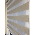 Storburada STB905 Zebra Organze Etek Dilimli Bej 30x200 cm Stor Perde