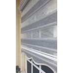 Storburada Zebra Gri Simli Etek Dilimli Stb 485 Gri 110 X 200 Stor Plise Perde