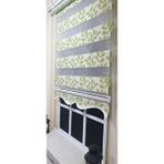 StorBurada Zebra Stor Perde Yeşil Beyaz Etek Dilimli St 032