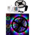 Store 5 Metre Rgb Şerit LED Seti-Iç ve Dış Mekan Silikonlu-Tak Çalıştır
