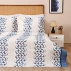 Store Adriel Çift Kişilik 3 Parça Yatak Örtüsü Seti - Indigo - Çok Renkli - 100 x 120 cm
