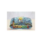 Store Ahşap İstanbul Temalı Dekoratif Magnet 10,5x9 Cm Turistik Hediyelik