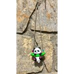 Store Balkon Süsü Ağaç Süsleri Bahçe Dekorasyonu Duvar Süslemeleri Sallanan Panda Taş Sarkaç