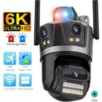 Store Blue İnter Blue Inter Int-Cmr 56 12MP 6k Üç Ekranlı Wifi Dış Mekan Ip Kamera Üç Lensli Ptz Kırmızı Mavi Işık Alarmı Otomatik Takip