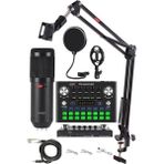 Store BM800 Live Plus Set Efektli Ses Kartı Mikrofon Stand Kayıt Canlı Yayın Seti (Pc ve Telefon)