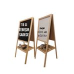 Store Drn Kids & Eğitim Çift Taraflı Ayaklı Yazı Tahtası. Kalem, Silgi Ve 15'li Renkli Tebeşir.