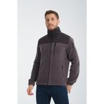 Store Erkek Füme Tam Farmuarlı Antipilling Tüylenme Yapmayan Softshell Garnili Polar Ceket
