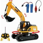 Store Fullf Axial Racing 1/10 Ölçek Kumandalı Paletli Kepçeli RC Ekskavatör 0 - 1 Yaş Işıklı ve Dayanıklı - Sarı - Siyah