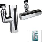 Store Gümüş Geniş 360 Derece Dönebilenoynar Başlık - 4 Mod Perlatör Şelale Musluk Ucu