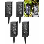 Store Güneş Enerjili Bahçe Aydınlatması, Beyaz Led, 4'lü Set, Yürüyüş Yolu, Teras, Çim, Havuz, Yol İçin, Beyaz LED