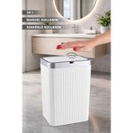 Store HGY Home Hareket Sensörlü 20 LT Kırık Beyaz Çöp Kovası