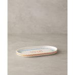 Store Home Flake Bone Porselen Kayık Tabak 20 cm Renkli