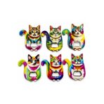 Store Kedi Tasarımı İstanbul Temalı Buzdolabı Süsü Magnet 11x10 Cm | Dekoratif Şehir Hatırası Hediyelik Magnet
