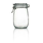Store Korken Kavanoz 1000 ml Vakumlu Kilitli Cam Saklama Kavanozu