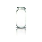 Store Korken Kavanoz 2000 ml Vakumlu Kilitli Cam Saklama Kavanozu