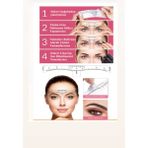 Store Microblading Kalıcı Makyaj Sticker Kolay Kullanım Kaş Ölçüm Cetveli - 00 Beyaz