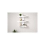 Store Modern Duvar Rafı MDF Beyaz 3'lü Set