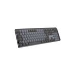 Store Mx Mechanical Kablosuz Aydınlatmalı Performans Klavyesi, Sessiz, Ergonomik, Tam Boyutlu, Çoklu Cihaz Özelliği, Bluetooth, Logi Bolt USB Alıcı, Usb-C, 10 Ay Pil Ömrü, Ingilizce Q, Siyah