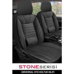 Store Opel Senator A (Facelift 1982) 3.0 E V6 (180 Hp) 1983 Uyumlu Deri Stone Oto Kılıfı Tam Set Siyah