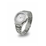 Store Patek Model Gümüş Beyaz Takvimli Erkek Çelik Saat
