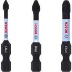 Store Professional 3 Adet. Impact Control Tornavida Ucu Ph Seti (50 Mm, Altıgen Şaft, Maymuncuk ve Tıklama, Darbe Sürücüleri Için Aksesuarlar)