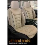Store Renault Super 5 (B/C40) 1.6 D (B/C/S404) (55 Hp) 1991 Uyumlu Deri Oto Kılıfı Tam Set Bej