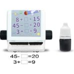 Store Roller Dijital Öğretim Mührü, 2'si 1 Arada Ek ve Çıkarma Silindir Damgası, Yeniden Kullanılabilir Hesaplamalı Matematik Eğitim Oyuncak Damgası, Matematik Pratik Soruları 100