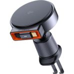 Storemax 15W Magq Qi2 Kablosuz Geri Çekilebilir Araç Şarj Cihazı ve Telefon Tutacağı - Ahşap