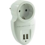 Storemax 16A-3500W Çift Usbli Tekli Akim Korumali Priz (79 x 155 Mm)