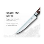 Storemax 2 7.7240.2W Büyük Maitre Tırtıklı Steak Bıçak Seti Siyah Seti - 000-Siyah