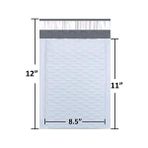 Storemax #2 Poly Bubble Mailers 20,5 x 30,5 cm Dolgulu Zarf Postası Su Geçirmez 50'li Paket (PBM8512-50), Beyaz - --