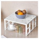 Storemax 2'li Raf Düzenleyici Seti: Dolap Içi Düzenleyici, Tabak ve Bardak Rafı Tabak Düzenleyici Dolap Rafı Portatif Organizer - 0 - 249 ml
